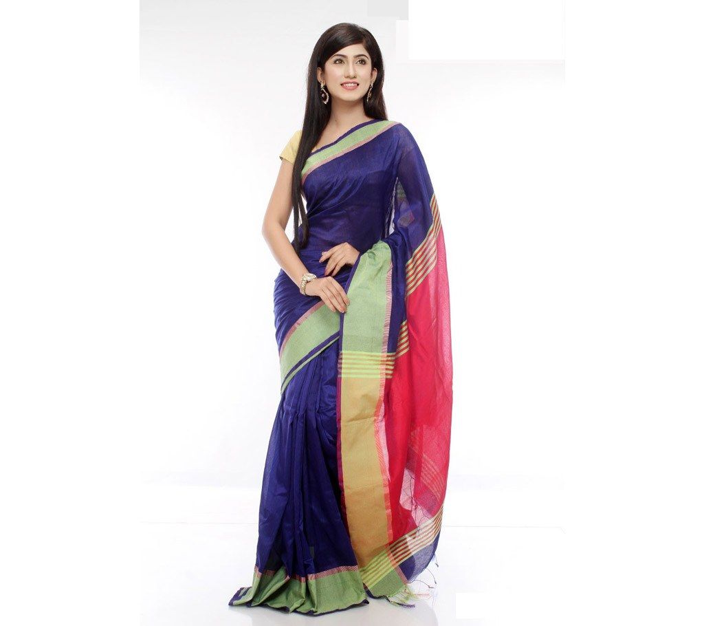 Multicolor Hand Loom Cotton Sharee
