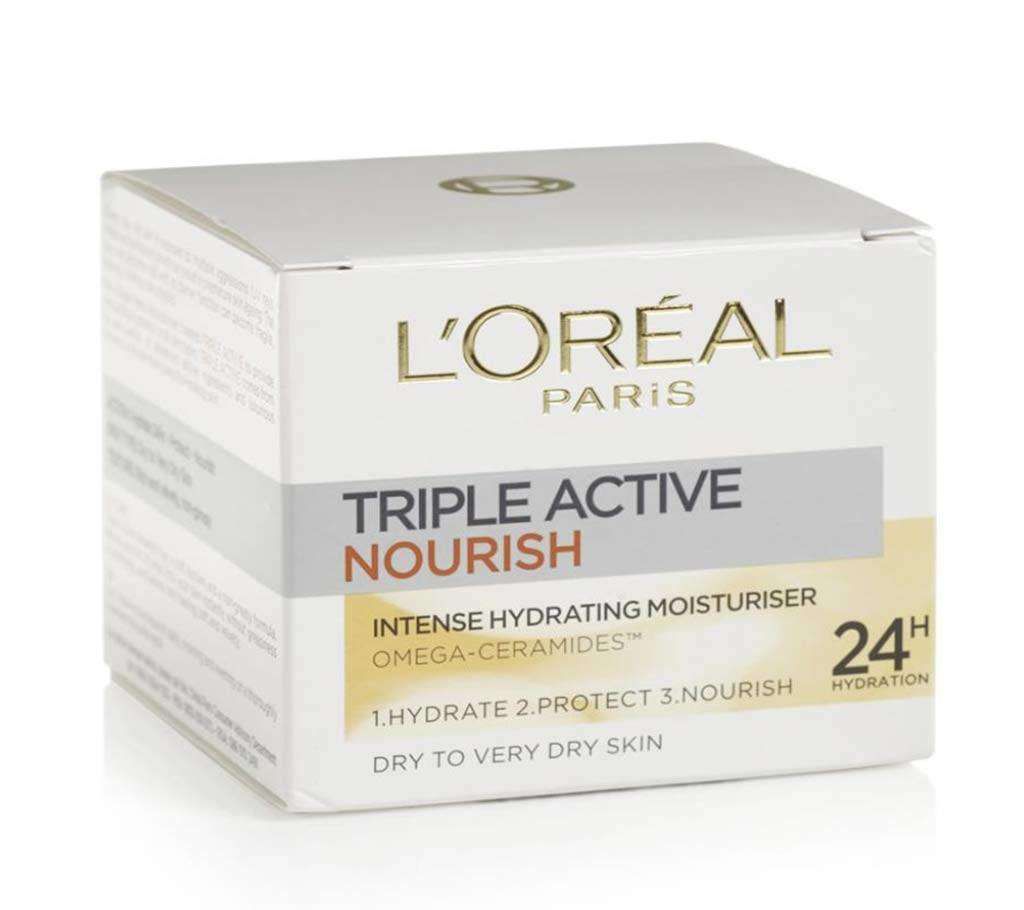LOreal Paris Triple Active nourish Moisturizer 50 ml UK