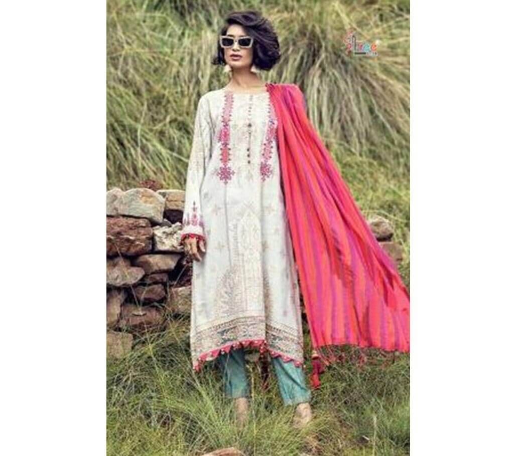 Maria B Exclusive Collection Unstitched Cotton 3Pcs- 1654