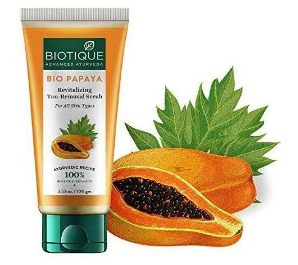Biotique Papaya Visibly Flawless Skin Face Wash Scrub-100g-Bangladesh