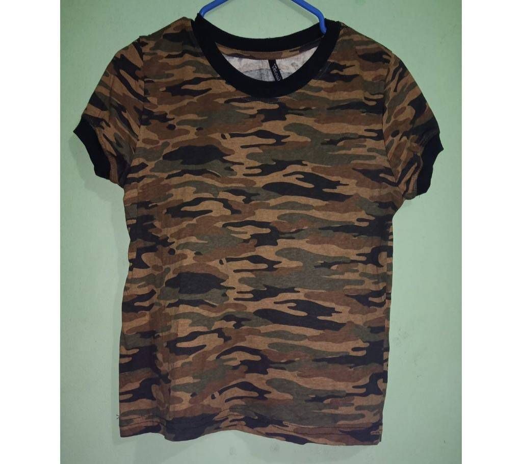 Girrls tops 01-army shaped 