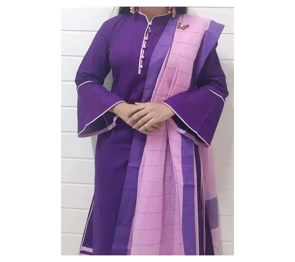 Homemade Tat Original Cotton Multi Color Deshi Shalwar Kameez-10