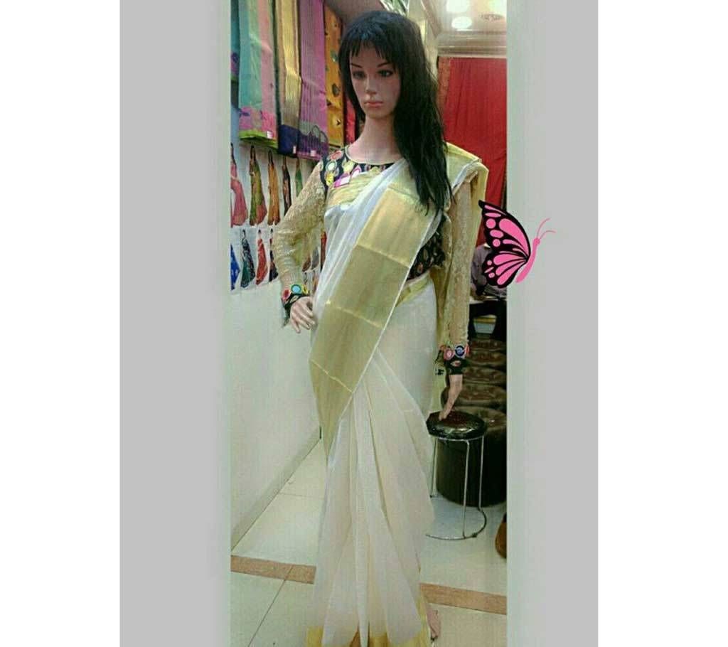 COTTON SAREES WITH JORI PAAR