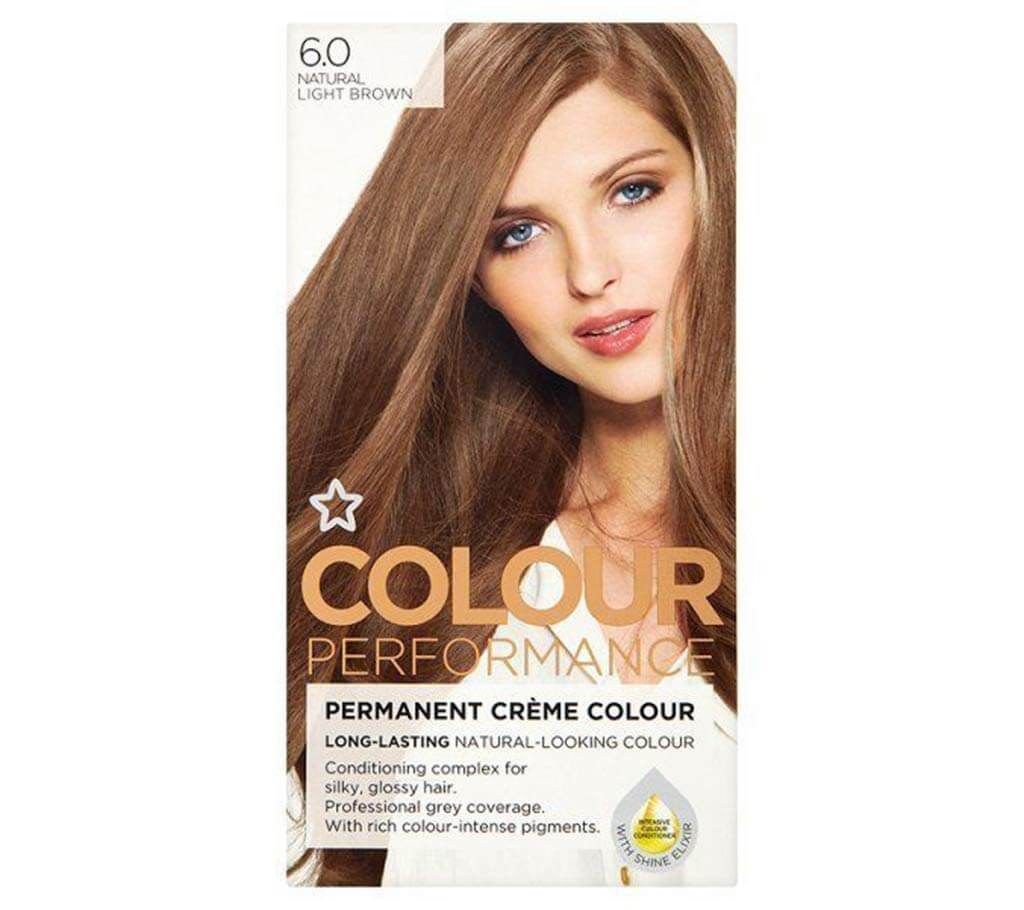 Superdrug Performance Natural Light Brown 6 Hair Color