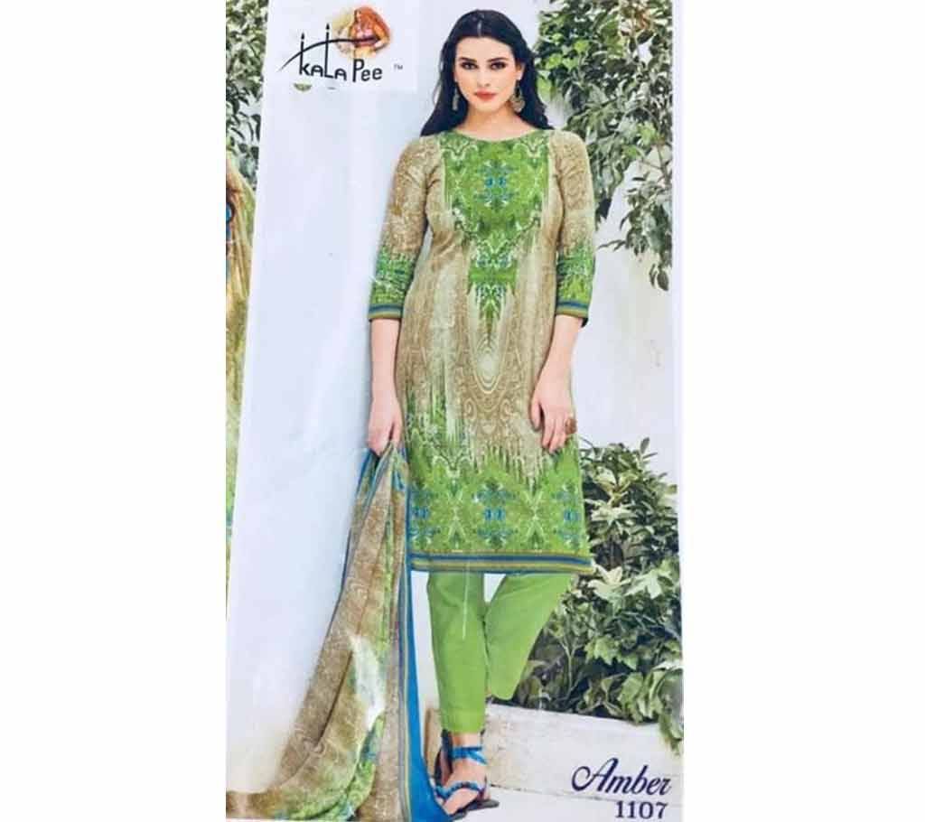 Indian Unstitched Three Piece