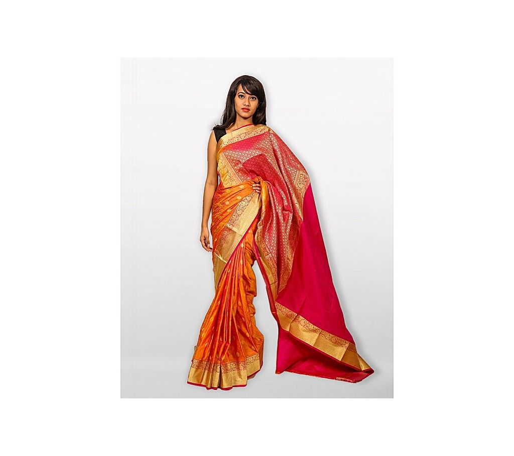 Sareen Kataan Kanjivaram Saree - Peach