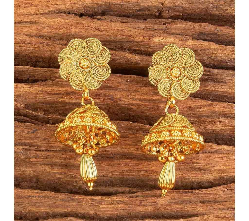  Antique Delicate Earrings With Gold Plating 17560 (by Pink Point - KJ17560)