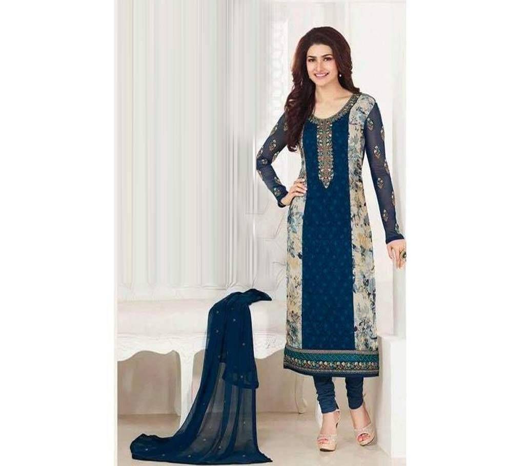 Indian Unstitched Georgette Three Piece Dress