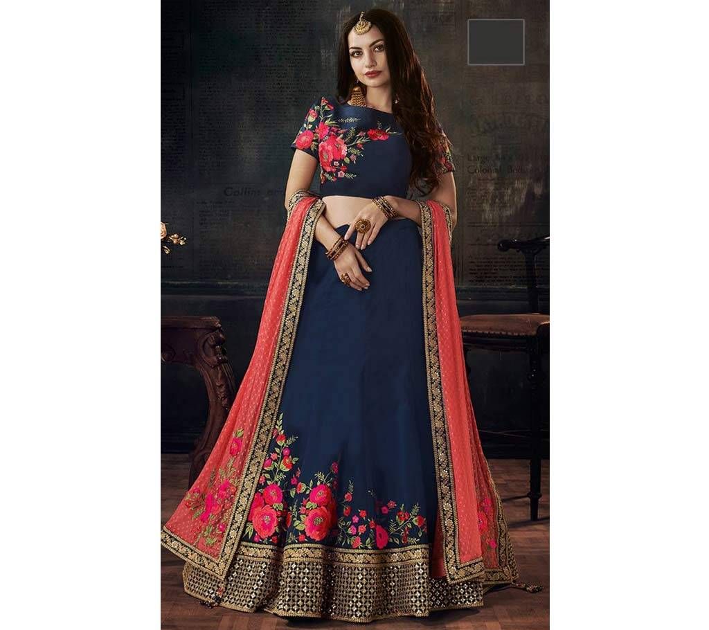 Un-stitched Georgette Embroidery Lehenga (COPY)