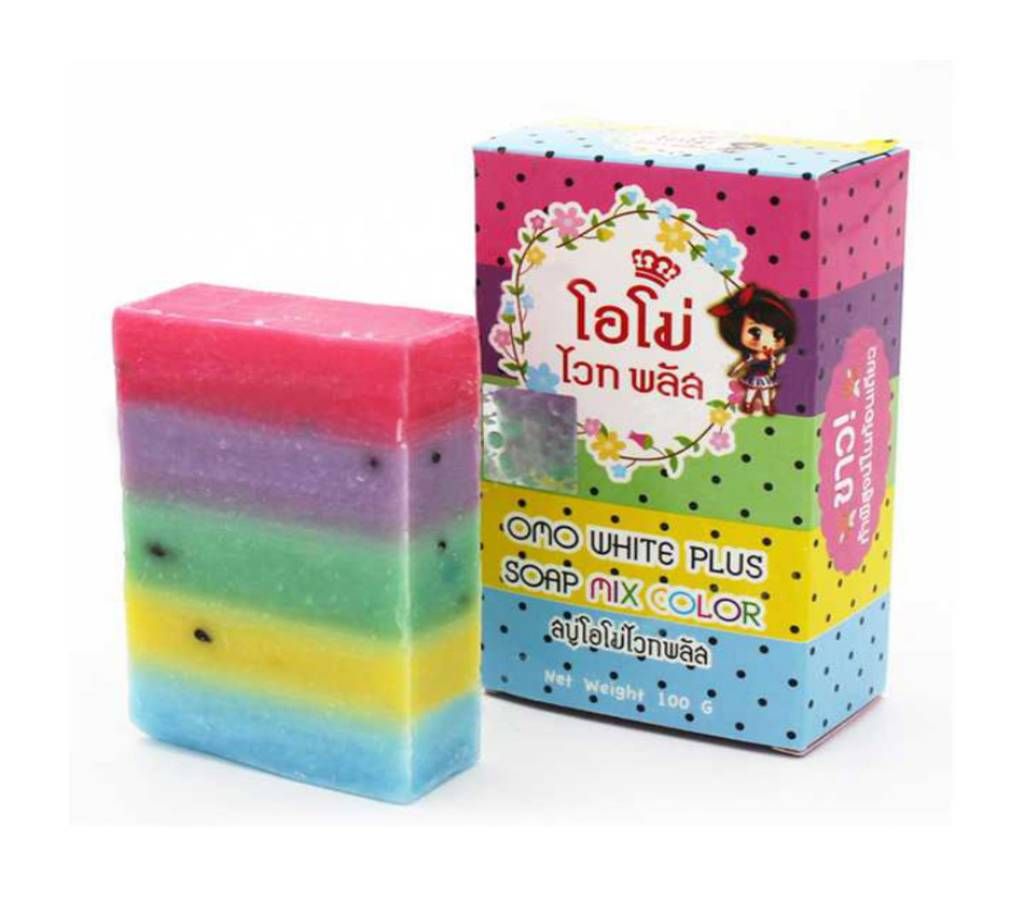 OMO White Plus Soap MIX Color. Origin: Thailand