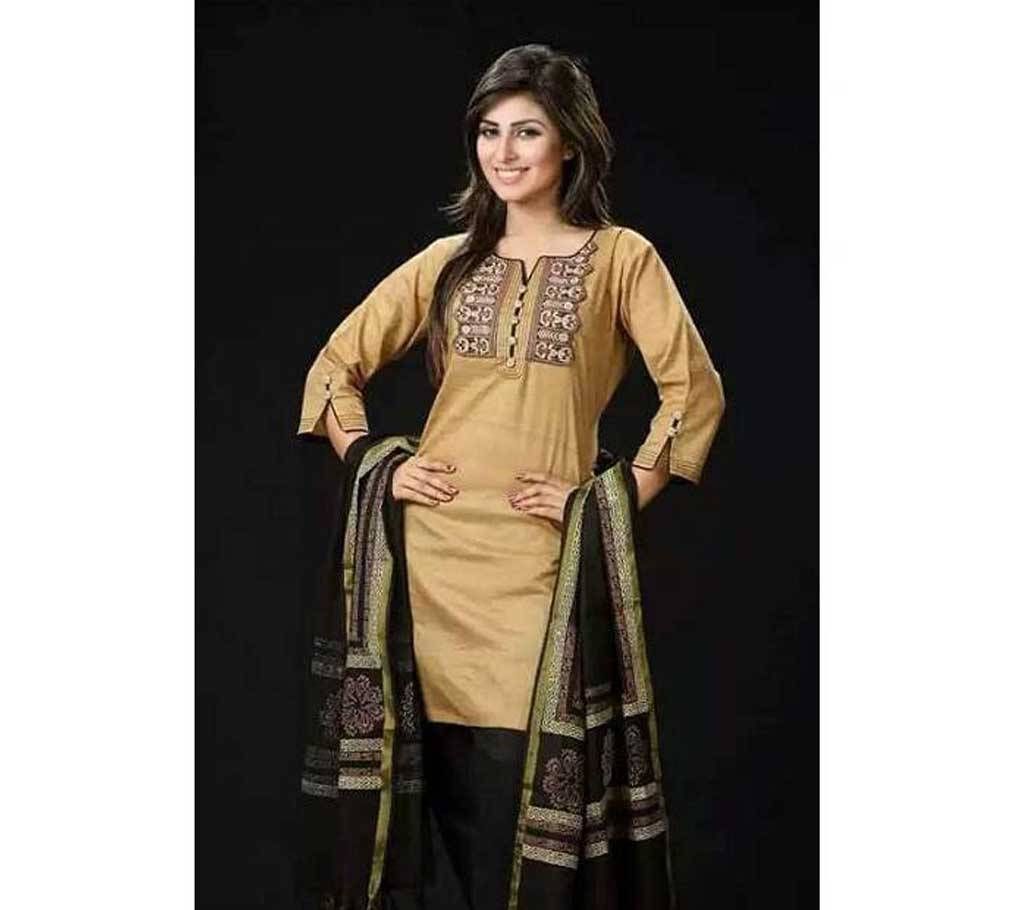 Unstitched block printed Salwar Kameez seblock-8033