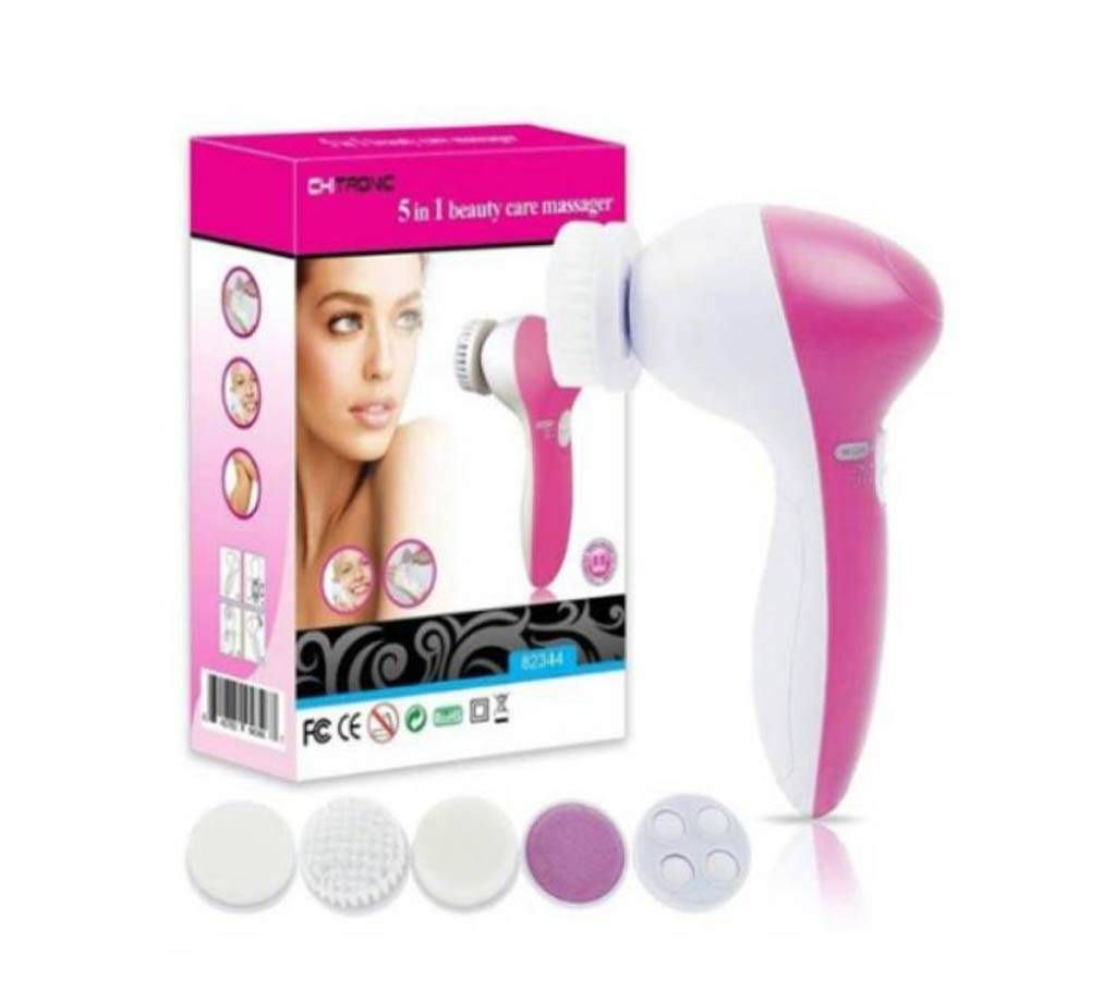 5 in 1 Beauty Care Massager - White and Pink