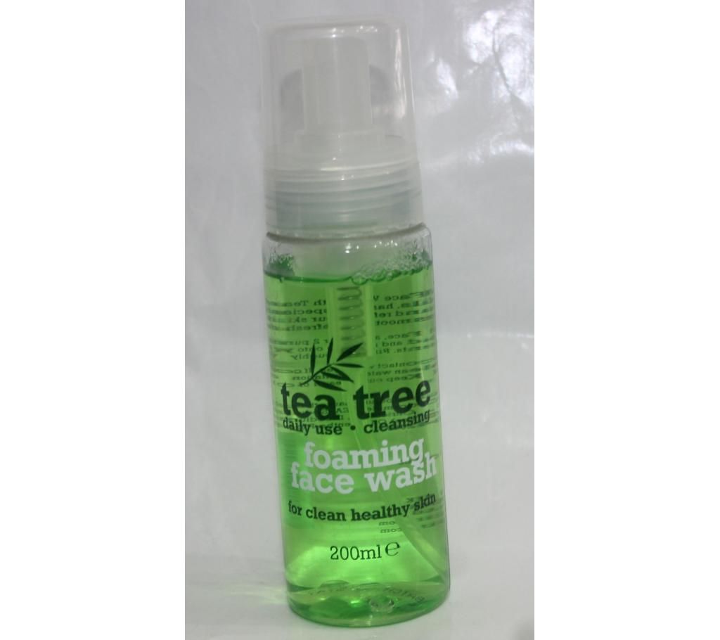 tea tree face wash UK 200ml 