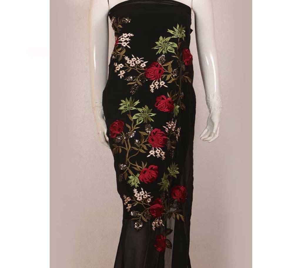 Unstitched embroidered and sequence work Thee Piece