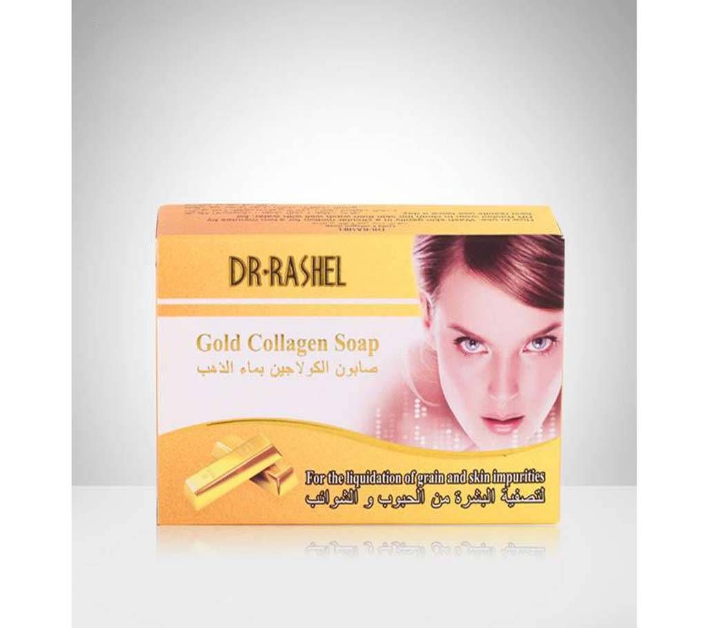 Dr Rashel Gold Collagen Soap Face Wash Soothe Repairing Beauty Facial Cleansing Soap Revitalizing Natural For Face Care Whitening Soap 100g Thailand