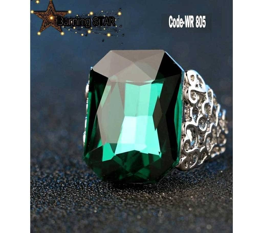 Green Crystal Ring for Women