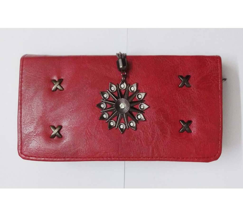 China Leather Womens Long Clutch
