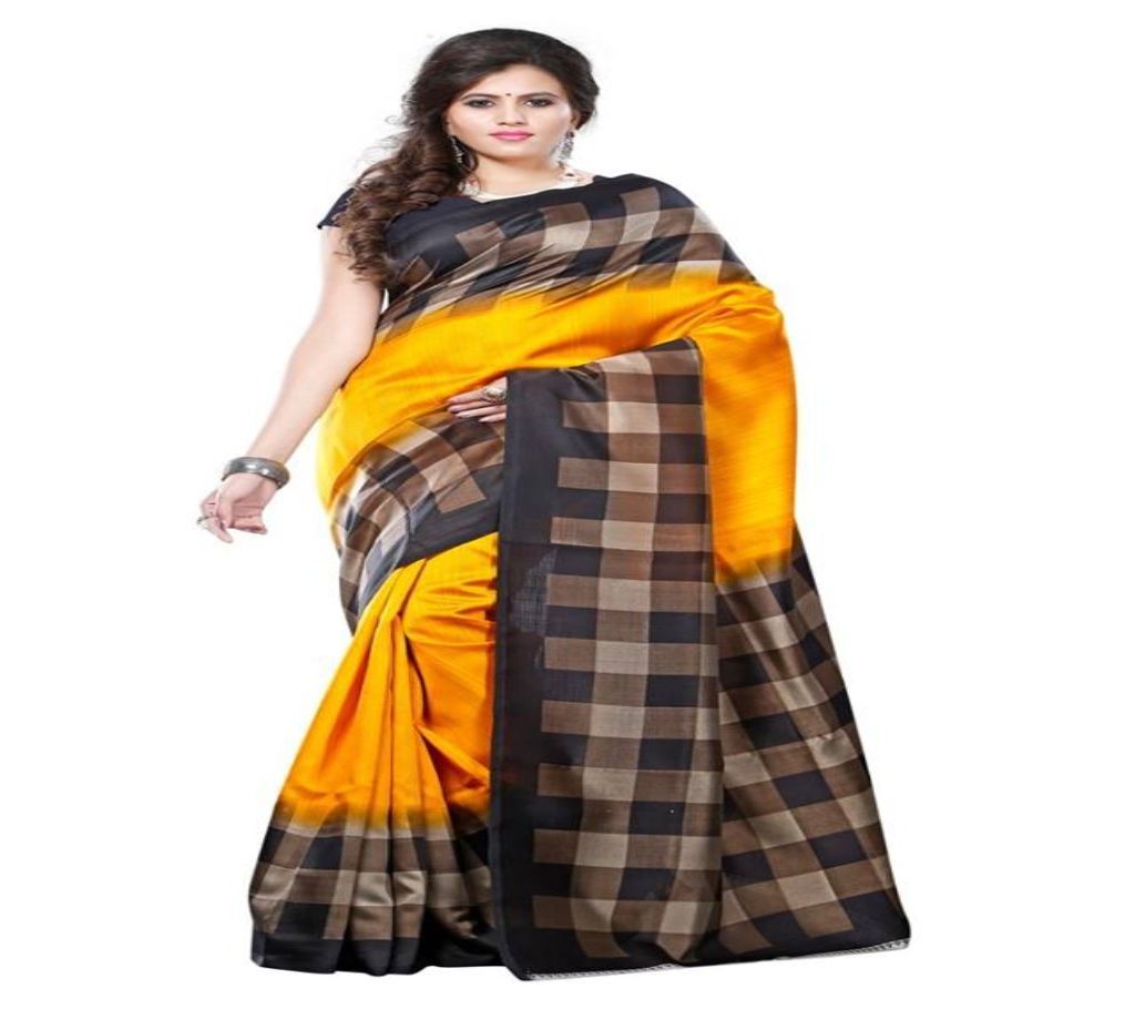 Mayshury Silk Sharee 28 Golden Brown Paar - ONE1393