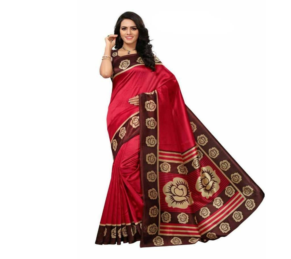 Mayshury silk sharee Maroon S181542  AM I 17 30 D87C 9134