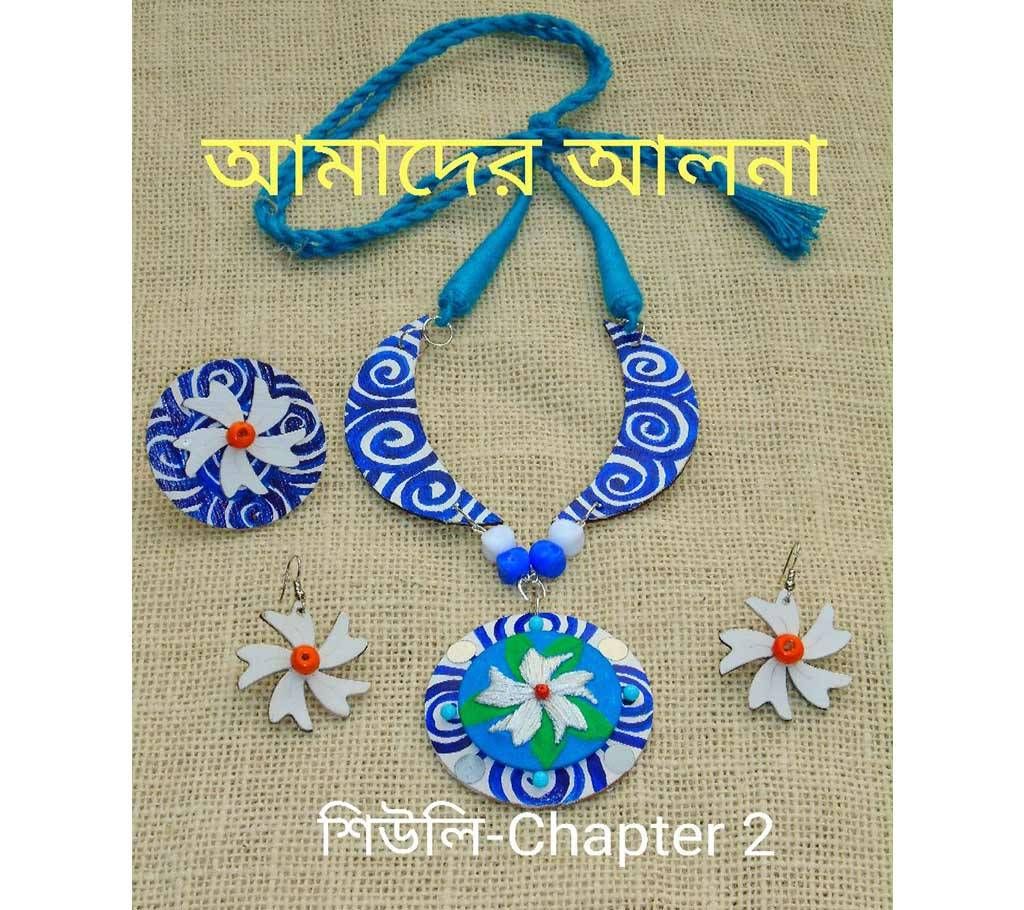Sheuly:Chapter 2 Hand Embroidery & Painting Jewelry Set 