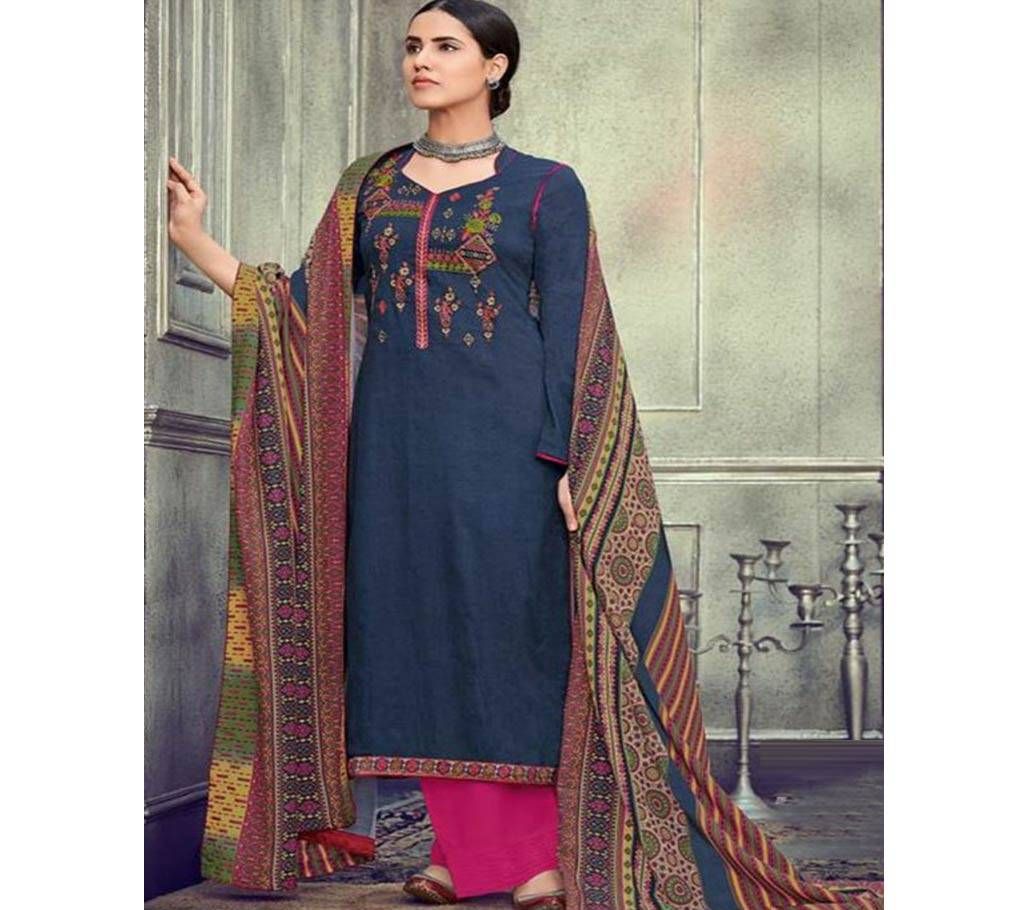Mumtaz Kapas Embroidery Three Piece - 706