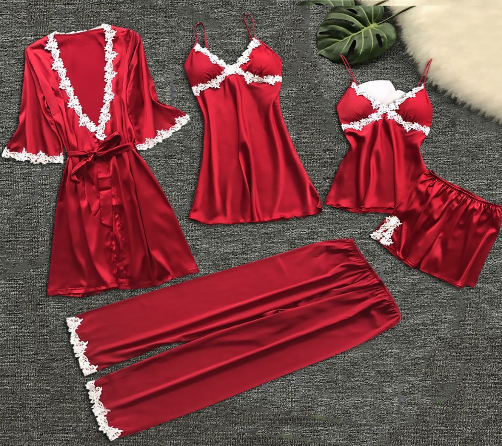 5PC Suit Summer New Products Ladies Home Clothes Thin Sexy Sleepwear