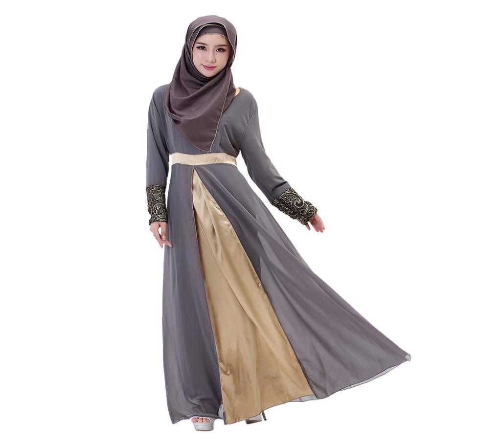 Ash & Golden Borka For Woman