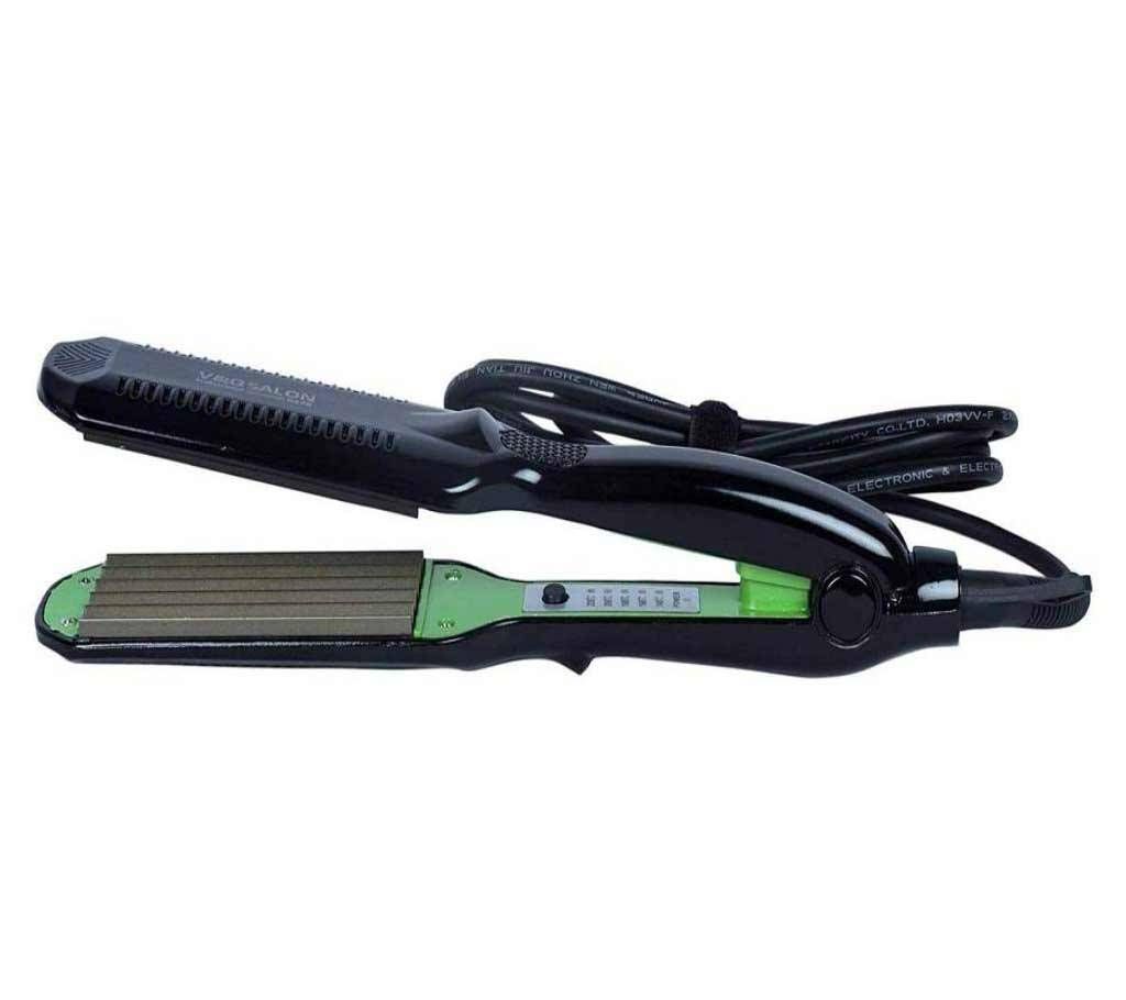 Lamra V&G Professional Vgp-8270 65 Watts Instant Heat Flat Iron Hair Crimper - Black