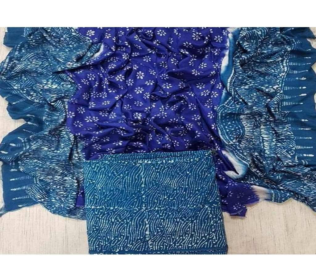Unstitched Cotton batik two piece