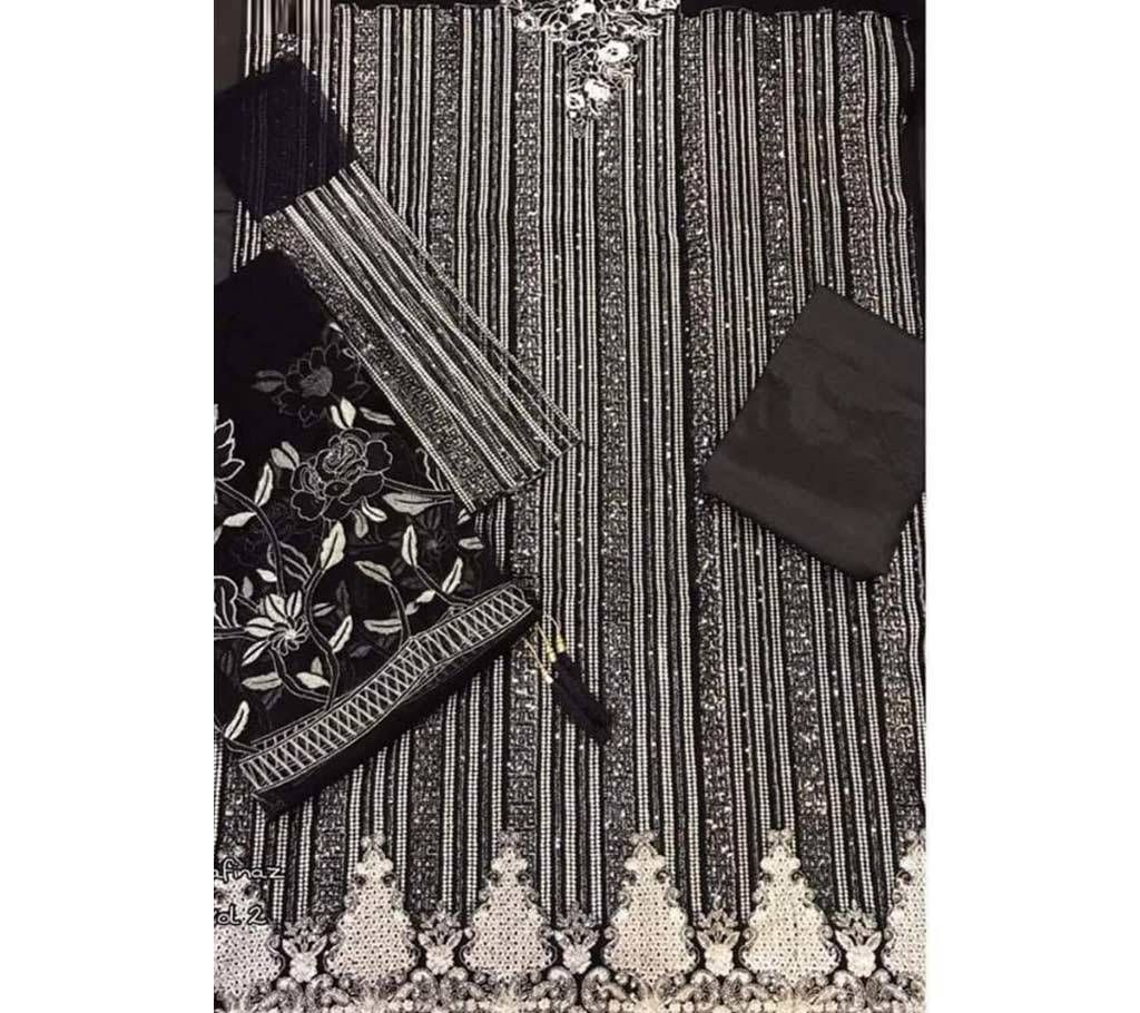 Unstitched Indian 4 piece Suit