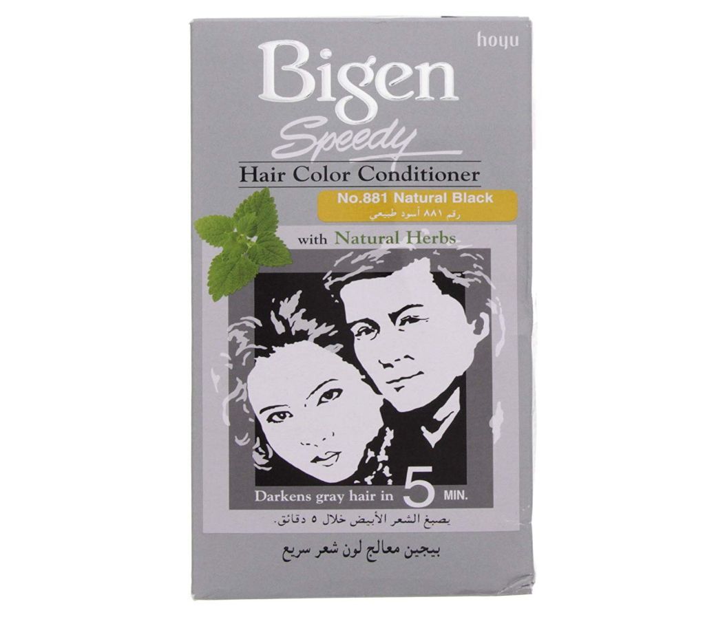 Bigen Speedy Hair Color Conditioner Natural Black  80 Ml Thailand 