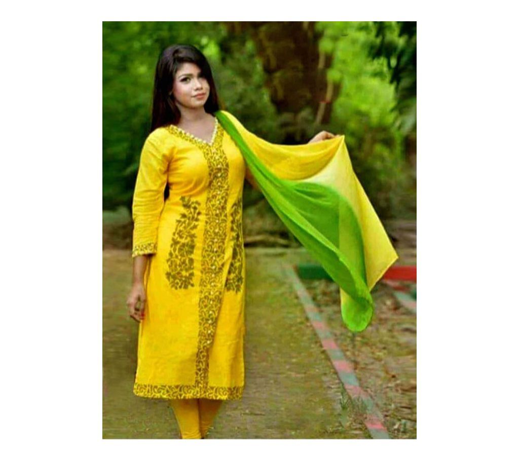Block Print Cotton Four Piece 147