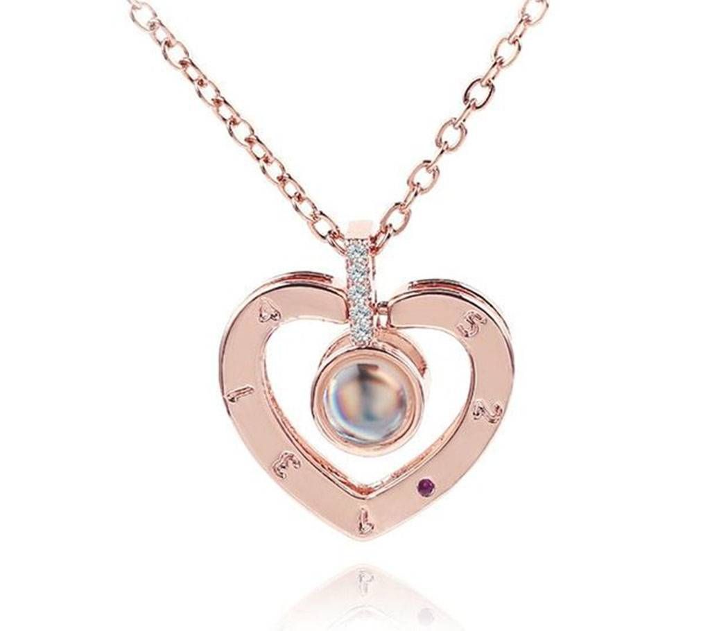 100 Language l LOVE U Pendant Necklace