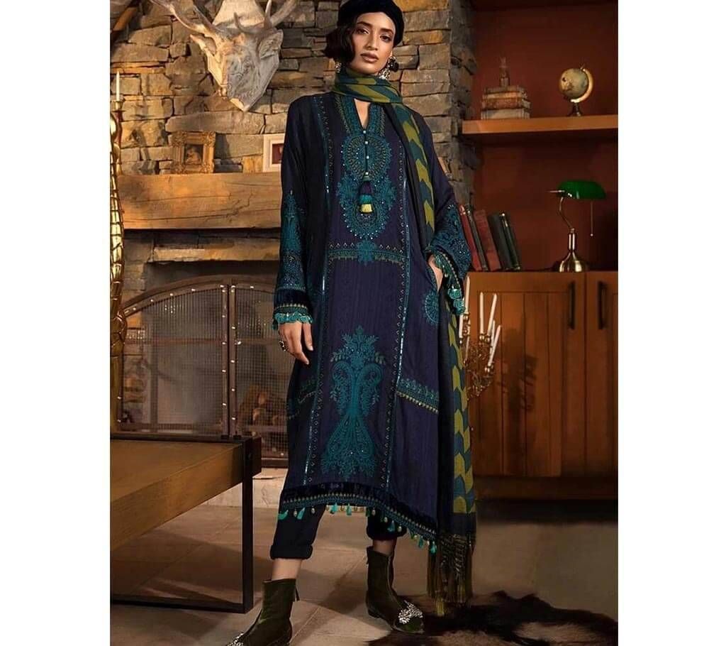 Maria B Exclusive Collection Unstitched Cotton 3Pcs- 1655