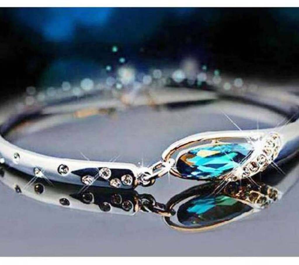Silver Stone Setting Bracelet 
