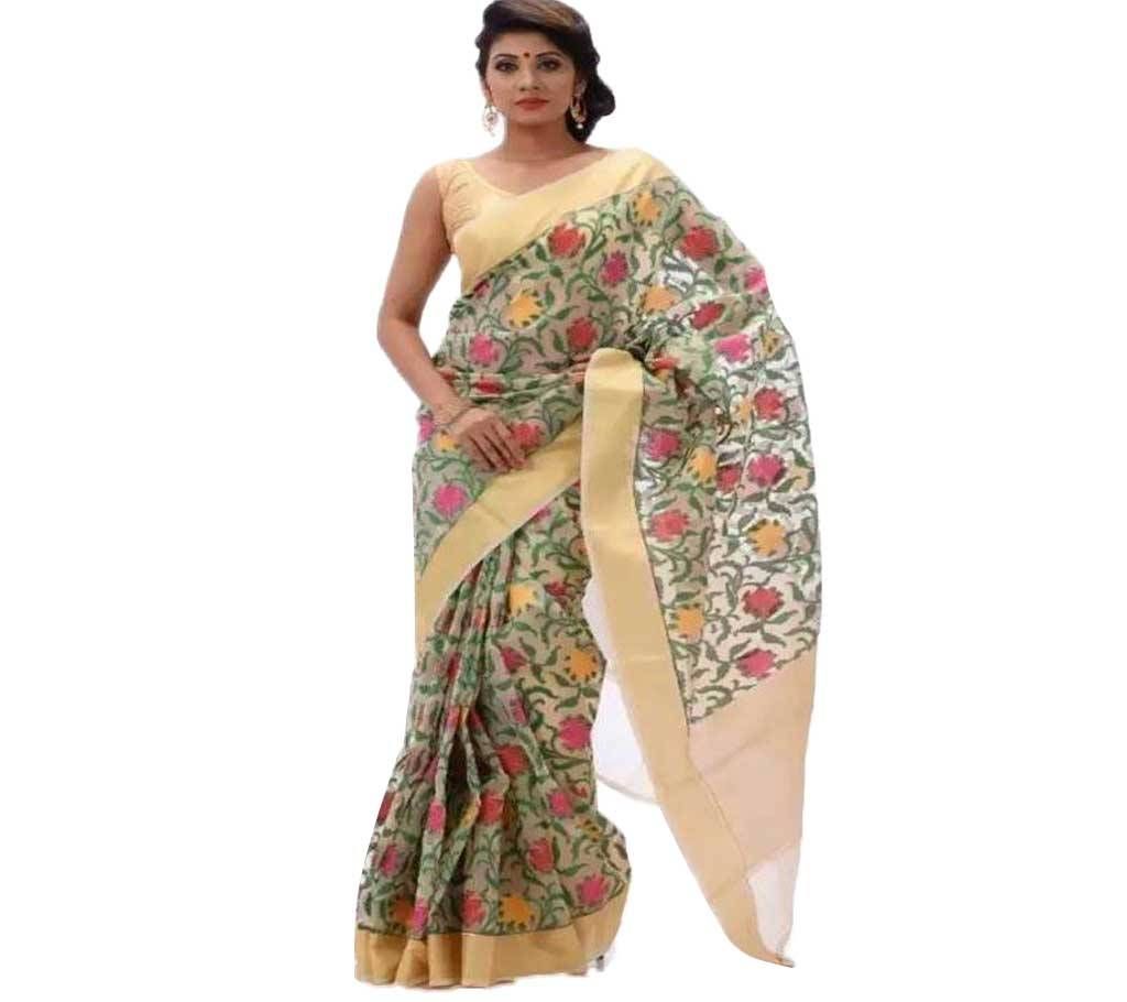 Muslin Colorful Sharee
