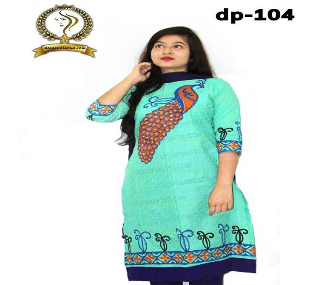 Embroidery with dollar Work Unstiched Three Piece