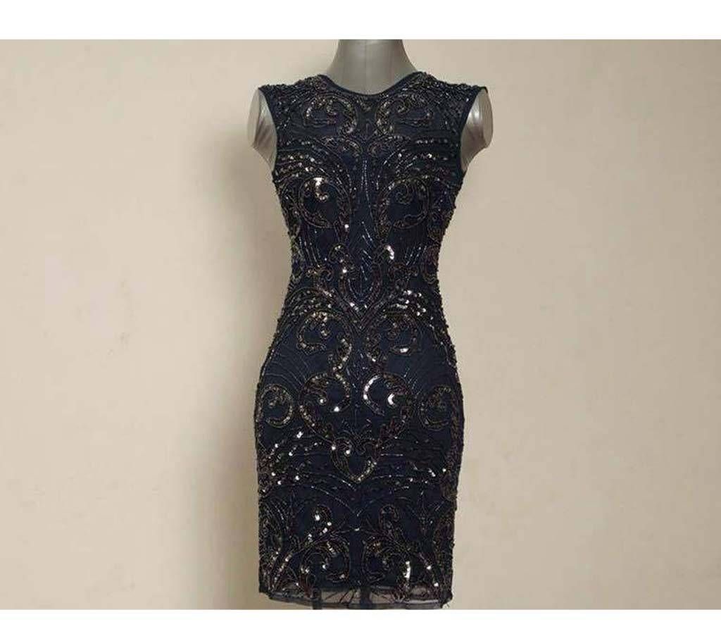 Sleeveless Long Party Top
