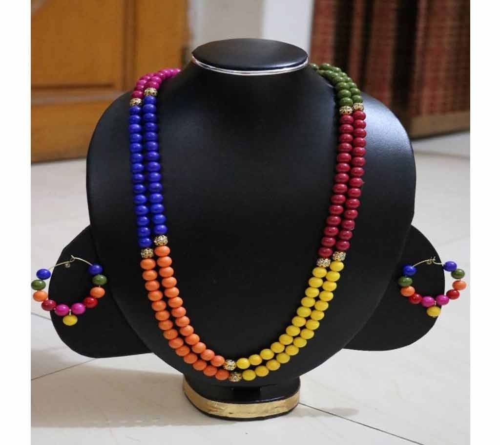 Boishakhi Marble Beads Necklace