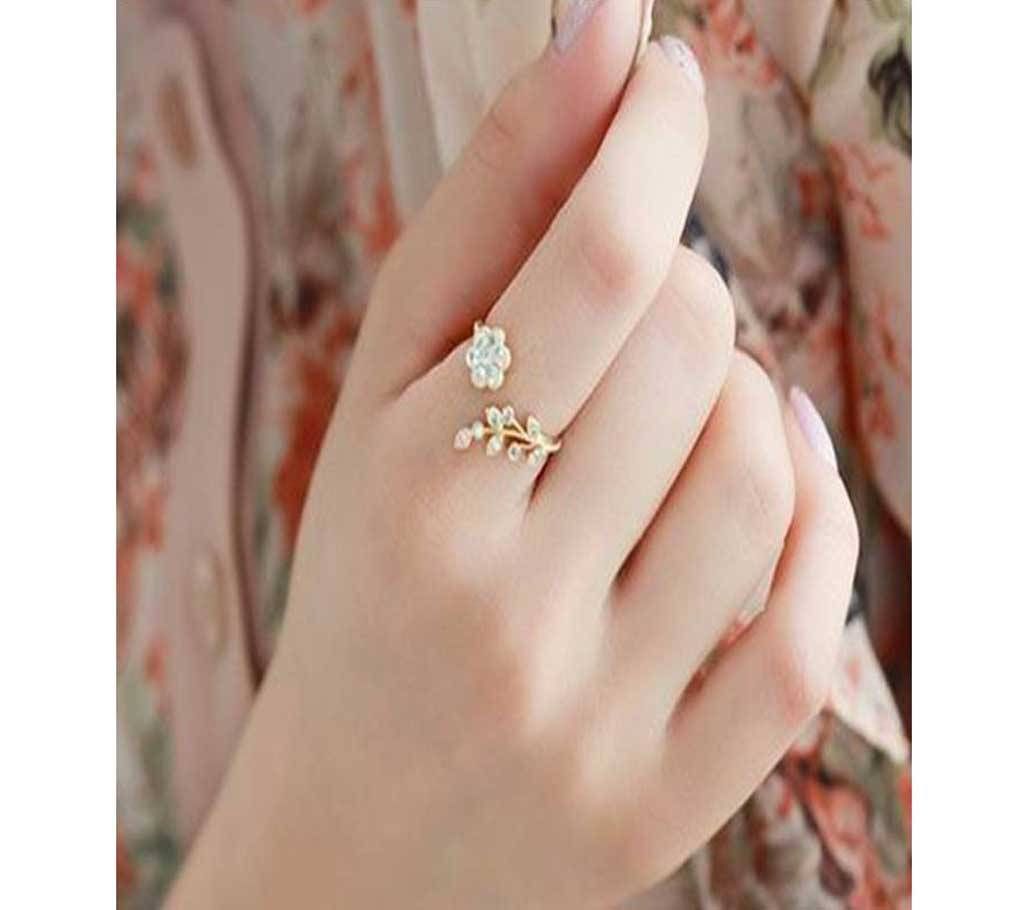 Flowery fire R224 2018 new Twisted Midi Finger Champagne