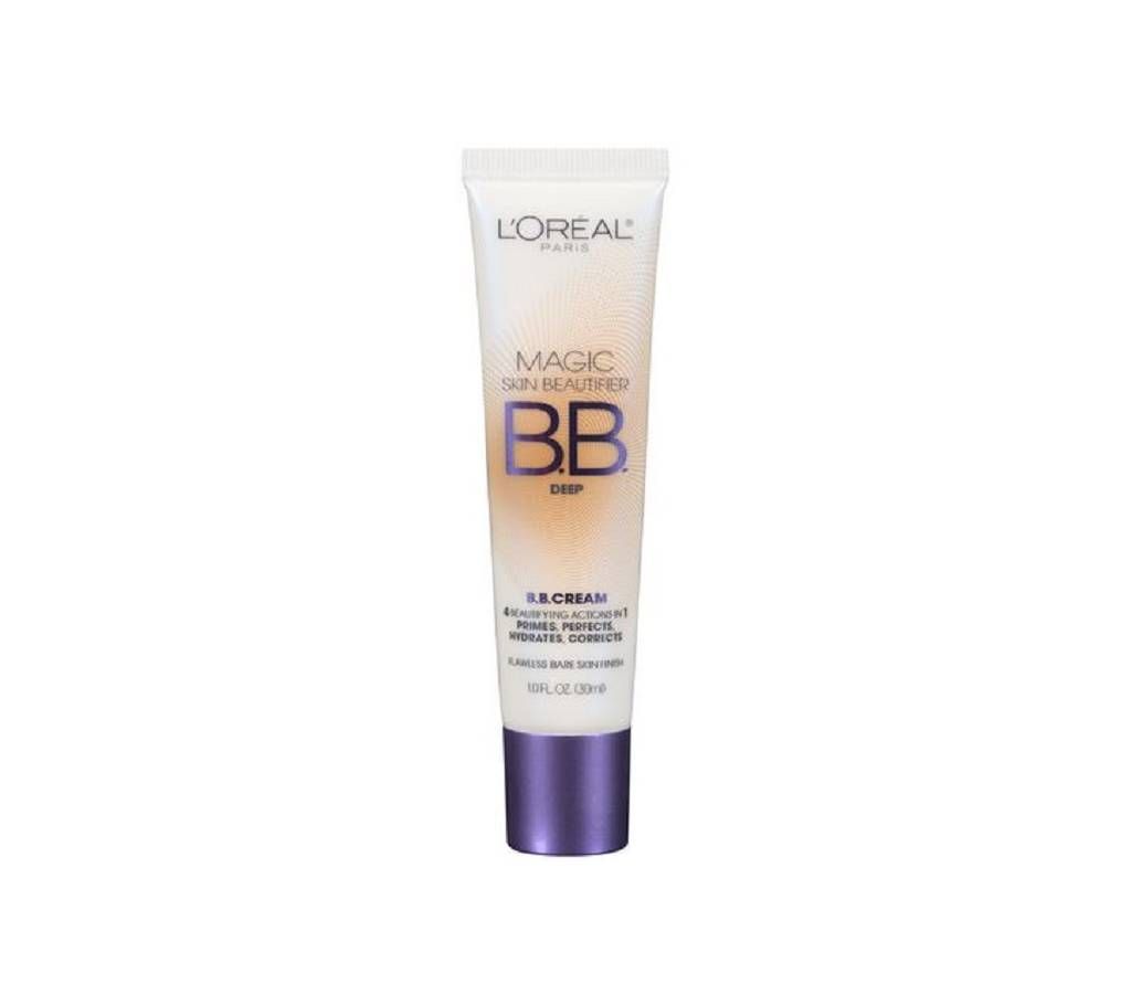 LOreal Paris Makeup Magic Skin Beautifier BB Cream Tinted Moisturizer Face Makeup, DEEP 30ml UK