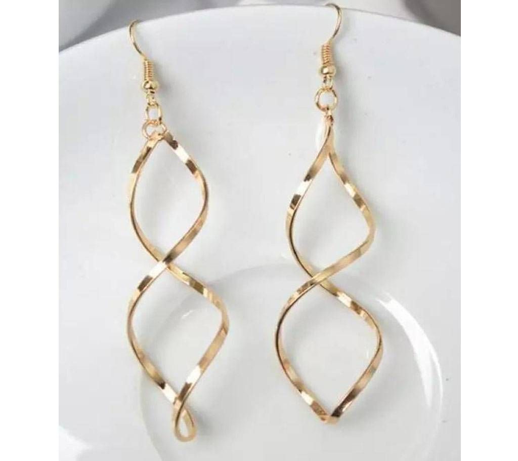 Gold Plated Spiral Earrings