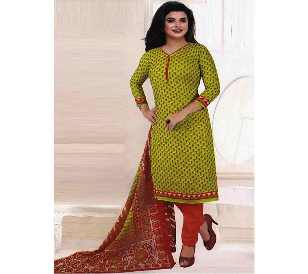 Unstitched Salwar Kamiz Printed Joypuri Cotton
