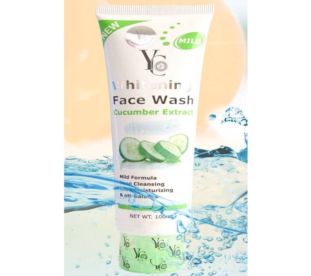 YC Whitening Face Wash Cucumber Extract - 100 ML Thailand