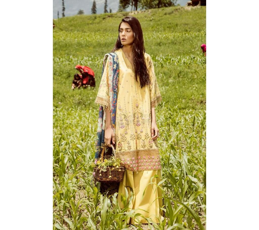 Farnaz Unstitched Lawn Salwar Kameez