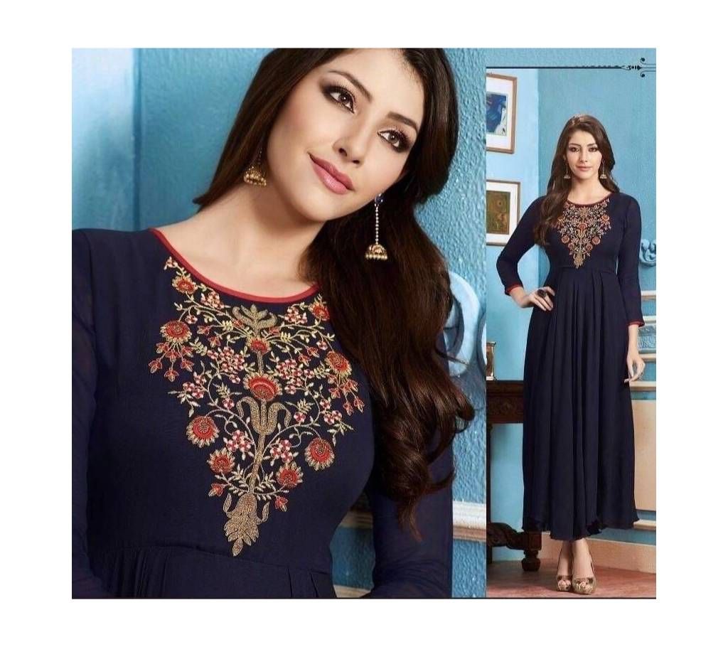 Gorgette Embroidery Work Anarkoli Dress RP 167