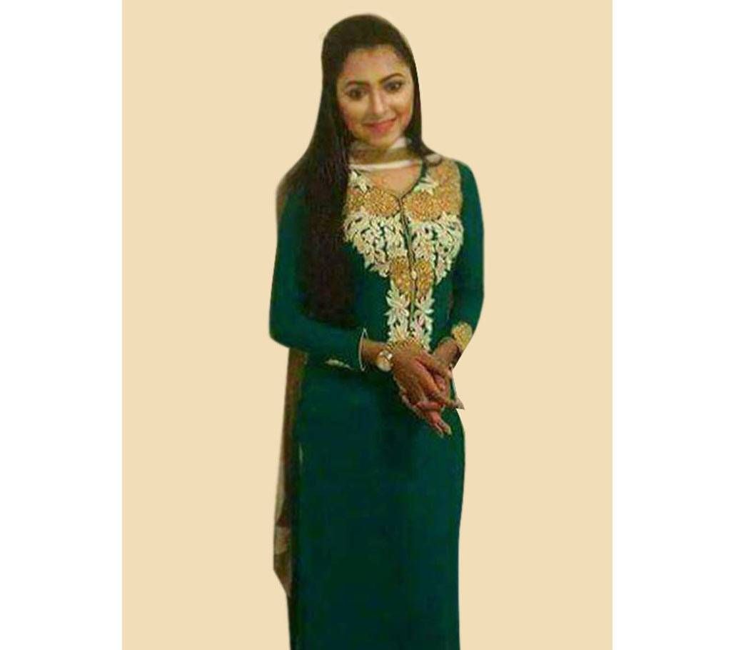 Semi Stitched Gorgeous Embroidery Georgette Kameez Copy