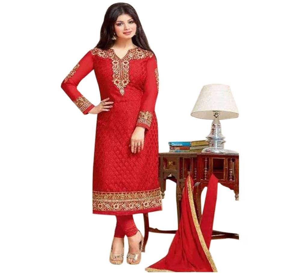 Unstitched block printed Rajdhani voyel cotton Salwar Kameez St block-289