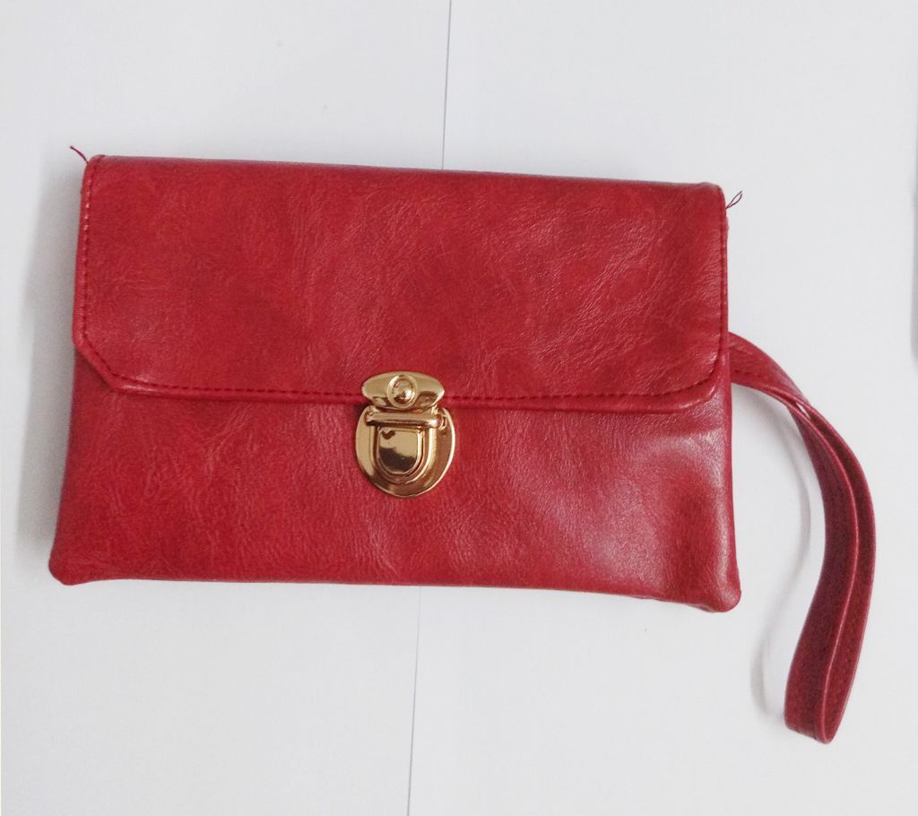 Leather Womens Hook Clutch
