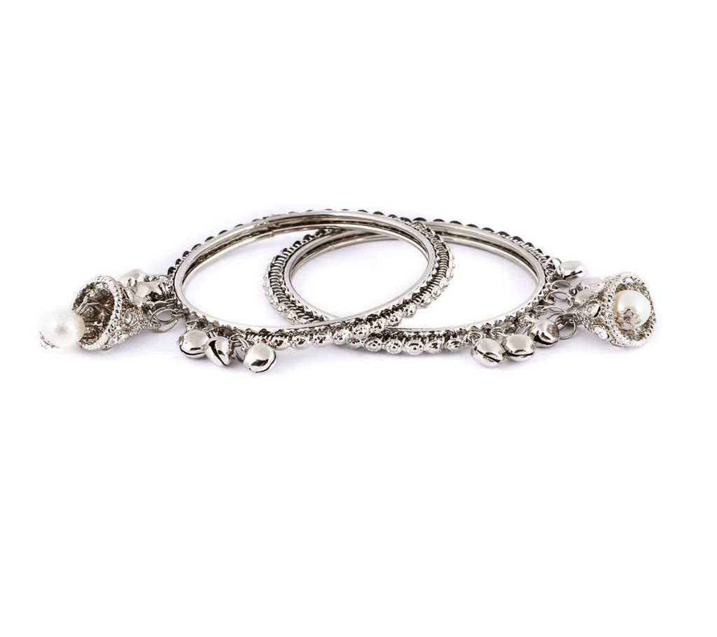 Silver Colour Bangles For Women